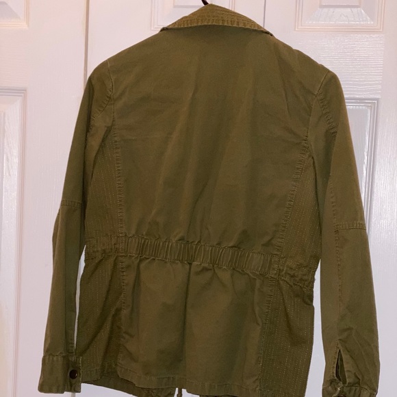 Olive green fall utility jacket - Picture 2 of 2